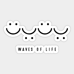 Waves of Life Sticker